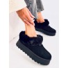 Trumpi UGG stiliaus batai su kailiuku YOGI BLACK-KB VL245P