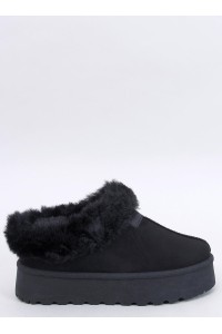 Trumpi UGG stiliaus batai su kailiuku YOGI BLACK-KB VL245P