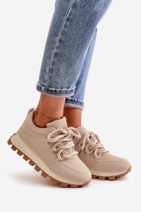 Sportiniai bateliai ant platformos-24898 BEIGE