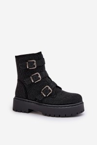 Juodi aulinukai su sagtimis-HB-277 BLACK