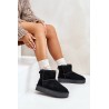 Natūralios odos zomšiniai UGG stiliaus žieminiai batai-NN605 BLACK