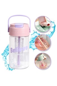 Gertuvė su papildoma talpa vaisiams, uogoms ir šiaudeliu 800 ML Believe BD34-BD34