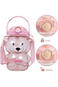 Vaikiška žaisminga gertuvė SWEET BEAR PINK 1000 ML BD27-BD27