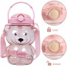 Vaikiška žaisminga gertuvė SWEET BEAR PINK 1000 ML BD27-BD27