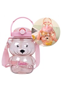 Vaikiška žaisminga gertuvė SWEET BEAR PINK 1000 ML BD27-BD27