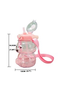 Vaikiška žaisminga gertuvė SWEET BEAR PINK 1000 ML BD27-BD27