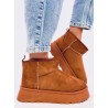 UGG stiliaus trumpi žieminiai batai RODMANS CAMEL-KB JD-2