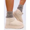 UGG stiliaus trumpi žieminiai batai RODMANS BEIGE-KB JD-2