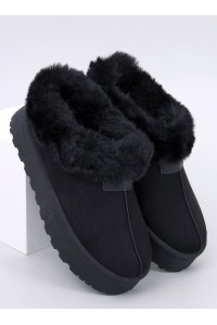 Trumpi UGG stiliaus batai su kailiuku YOGI BLACK-TV_VL245P BLACK