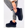 Trumpi UGG stiliaus batai su kailiuku YOGI BLACK-TV_VL245P BLACK