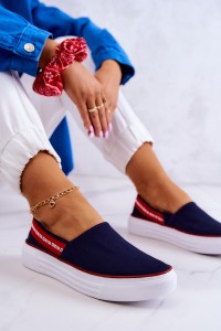 Tamsiai mėlyni bateliai-JJ276009 NAVY/RED