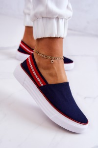 Tamsiai mėlyni bateliai-JJ276009 NAVY/RED