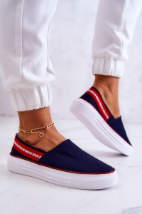 Tamsiai mėlyni bateliai-JJ276009 NAVY/RED