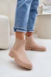 Moteriški guminiai batai su elastingu aulu-2781 BEIGE