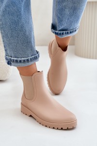 Moteriški guminiai batai su elastingu aulu-2781 BEIGE