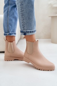 Moteriški guminiai batai su elastingu aulu-2781 BEIGE