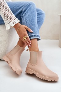 Moteriški guminiai batai su elastingu aulu-2781 BEIGE