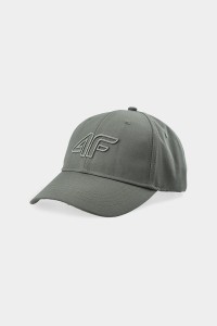 Dangtelis su krašteliu 4F STRAPBACK Unisex Khaki 4FWAW24ACABU314-43S-CABU314-43S