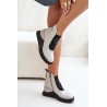 Leather Wedge Ankle Boots D&A MR880-137 Light Gray-MR880-137 L.GREY