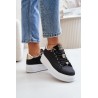 Women's Platform Sneakers with Decorations Black Herbisa-EV-307 BLACK A