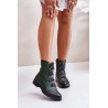 Insulated Women's Zip Boots Green Evalith-ASA62-30 ZIELONY