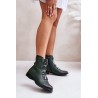 Insulated Women's Zip Boots Green Evalith-ASA62-30 ZIELONY