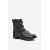 Insulated Women's Zip Boots Green Evalith-ASA62-30 ZIELONY