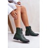 Insulated Women's Zip Boots Green Evalith-ASA62-30 ZIELONY