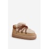 Madingi sniego batai ant platformos su kailiu D.Franklin-DFSH370011 BEIGE