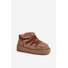 Madingi sniego batai ant platformos su kailiu D.Franklin-DFSH370011 BROWN