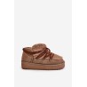 Madingi sniego batai ant platformos su kailiu D.Franklin-DFSH370011 BROWN