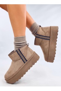 UGG stiliaus žieminiai batai ant platformos WEYAN KHAKI-KB Y-50