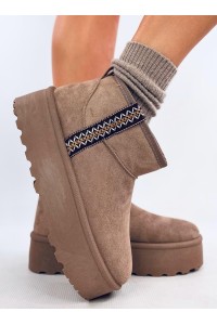 UGG stiliaus žieminiai batai ant platformos WEYAN KHAKI-KB Y-50