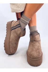 UGG stiliaus žieminiai batai ant platformos WEYAN KHAKI-KB Y-50