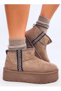 UGG stiliaus žieminiai batai ant platformos WEYAN KHAKI-KB Y-50