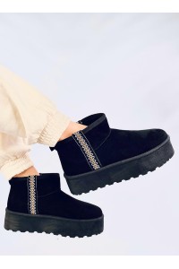 UGG stiliaus žieminiai batai ant platformos WEYAN BLACK-KB Y-50