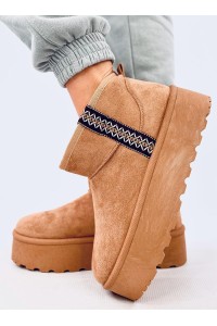 UGG stiliaus žieminiai batai ant platformos WEYAN CAMEL-KB Y-50