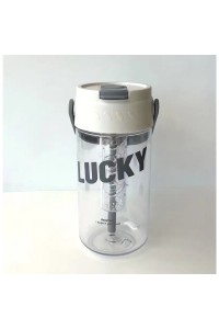 Butelis, vandens butelis su krepšeliu ir šiaudeliu 800 ML Lucky BD36-BD36