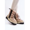 Women's Snow Boots On Thick Sole Vegan DFranklin DFSH371006 Beige-DFSH371006 BEIGE