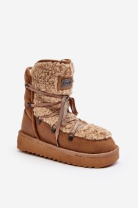 Waterproof Platform Vegan Snow Boots D.Franklin DFSH370004 Brown-DFSH370004 SAND