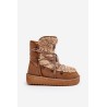 Waterproof Platform Vegan Snow Boots D.Franklin DFSH370004 Brown-DFSH370004 SAND