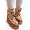 Waterproof Platform Vegan Snow Boots D.Franklin DFSH370004 Brown-DFSH370004 SAND