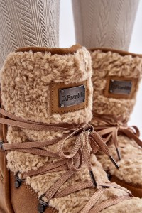 Waterproof Platform Vegan Snow Boots D.Franklin DFSH370004 Brown-DFSH370004 SAND