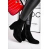 Women's Boots On Heel Black Merducio-20BT35-3070 BLK