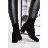 Women's Boots On Heel Black Merducio-20BT35-3070 BLK