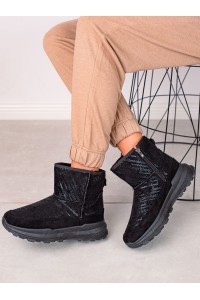 Šilti patogūs juodi UGG stiliaus batai-21SN26-4355B