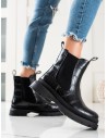 Šilti juodi aukštos kokybės batai-H1169B