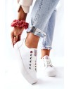 Balti laisvalaikio stiliaus Cross Jeans bateliai-II2R4004C WHITE