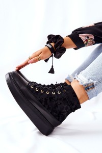 Natūralios odos aukštos kokybės stilingi batai - Black Moro-3034 CZAR MORO