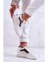 Stilingi aukštos kokybės balti Cross Jeans bateliai su platforma-JJ2R4028C WHITE